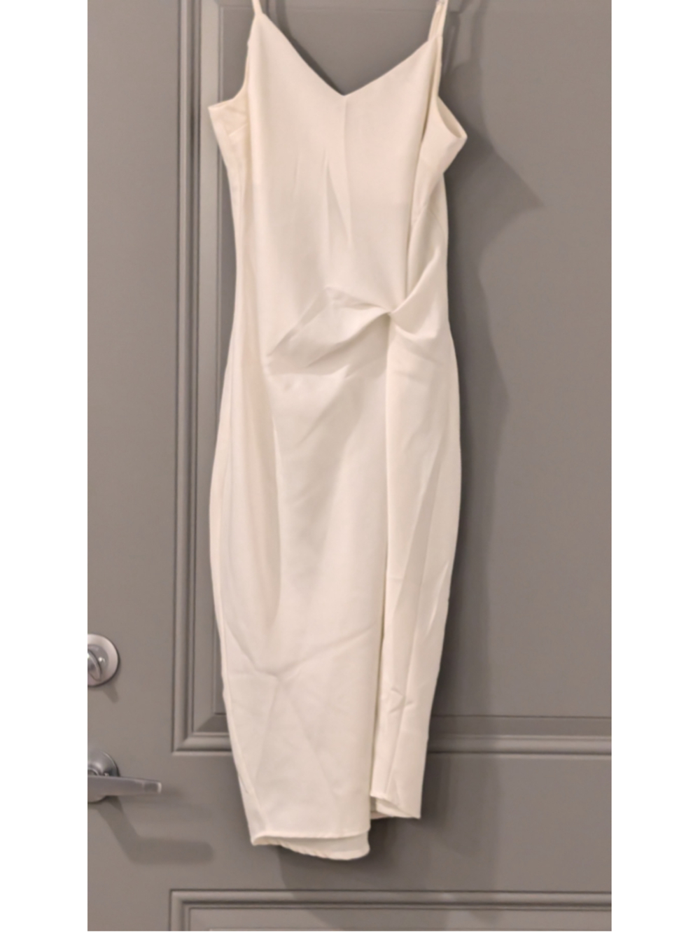 Women's size small glam White Midi Dress